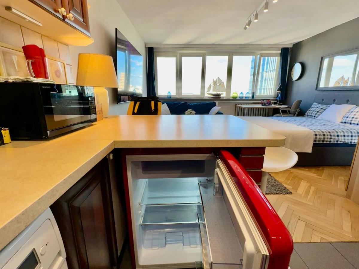 Super Apartament White Warszawa 2X Metro Scisle Centrum Wifi 300 Mbs New ภายนอก รูปภาพ
